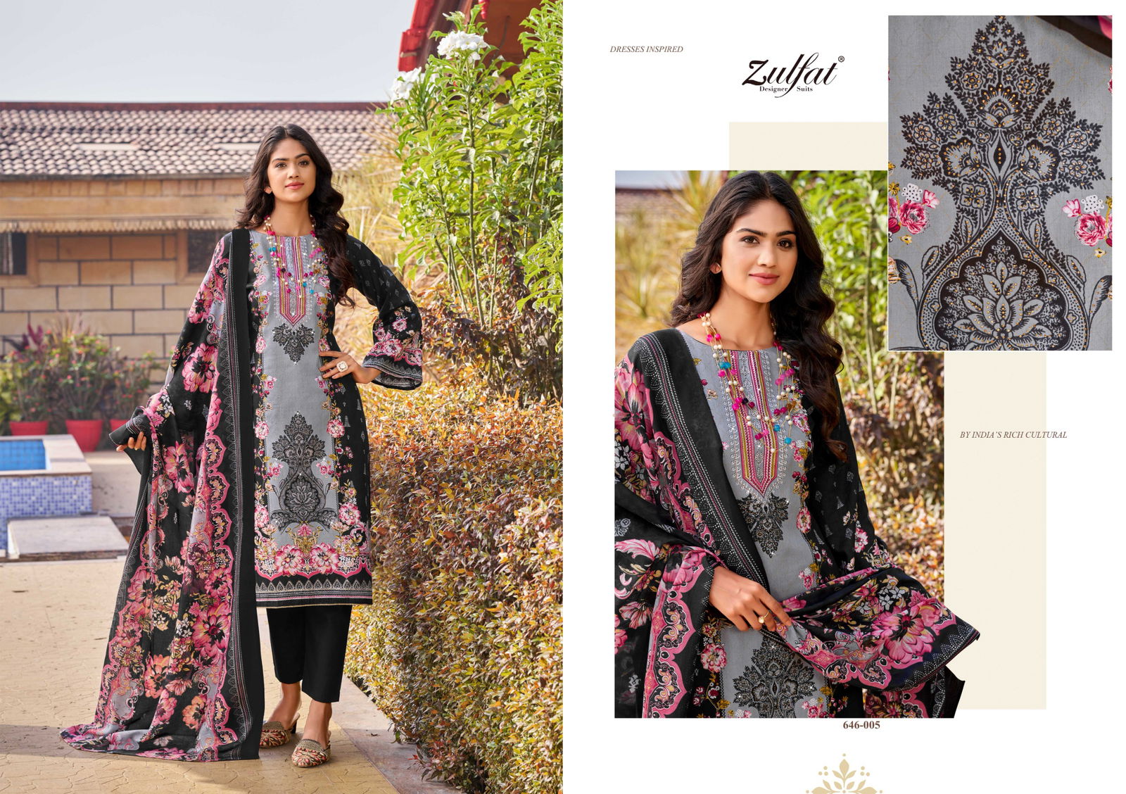 Raabta Vol 6 By Zulfat Jam Cotton Printed Dress Material Suppliers In India